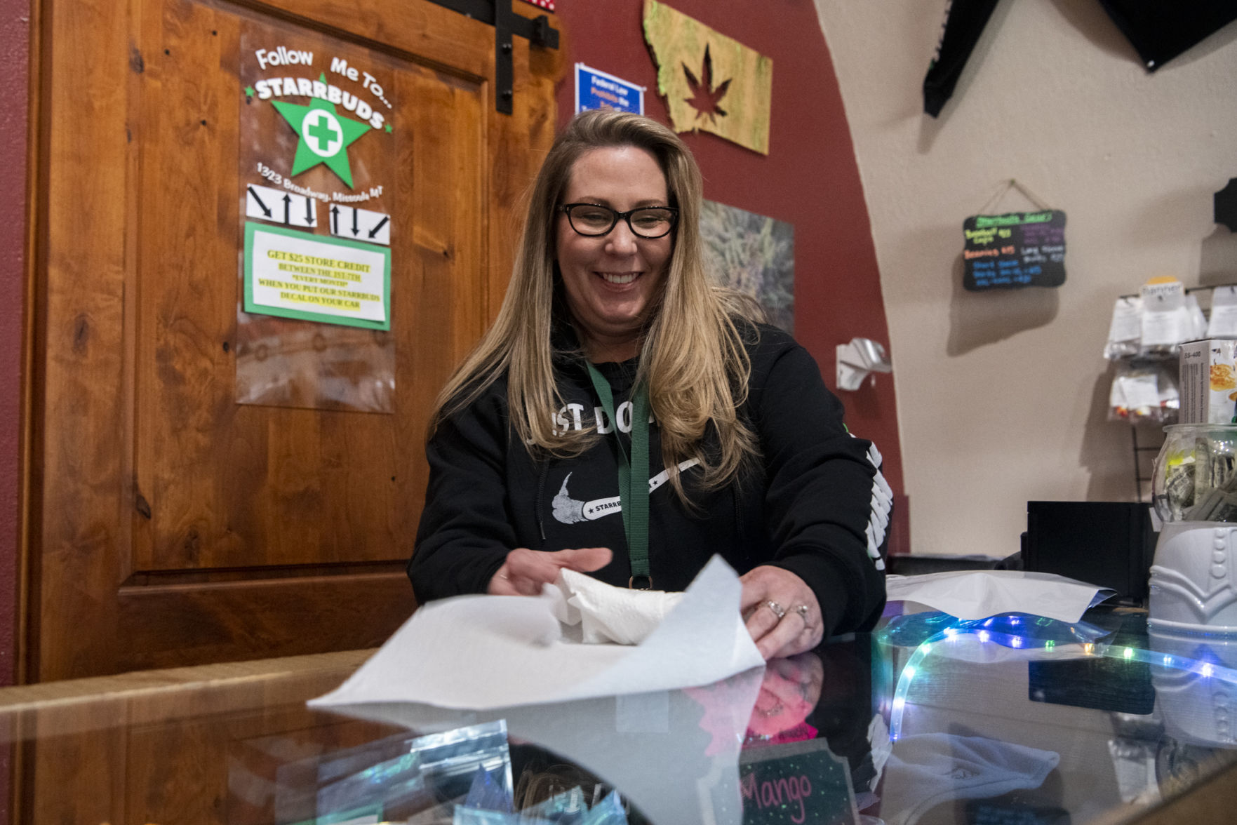Bridget Ward wraps product